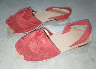 Sandali donna rossi vintage