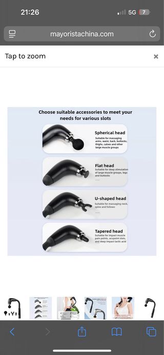 Pistola de masaje palo largo