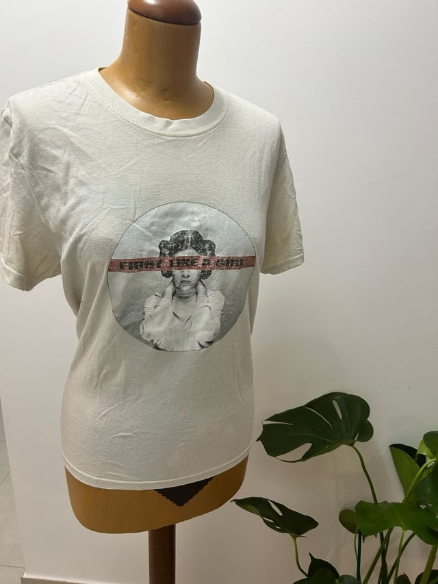 Camiseta Fight Like a Girl Princesa Leia Talla M