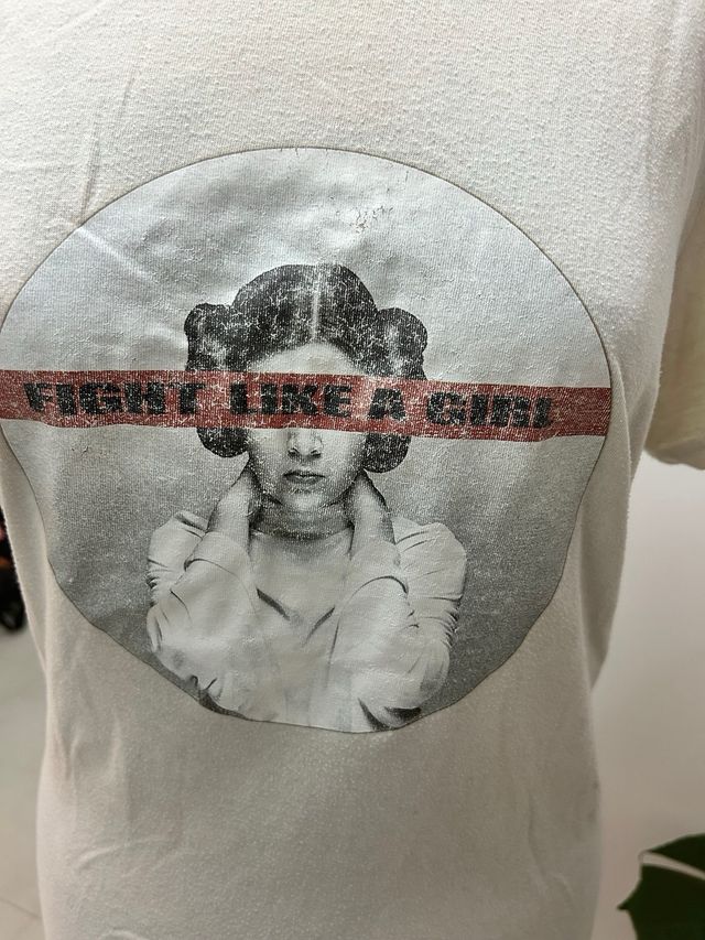 Camiseta Fight Like a Girl Princesa Leia Talla M