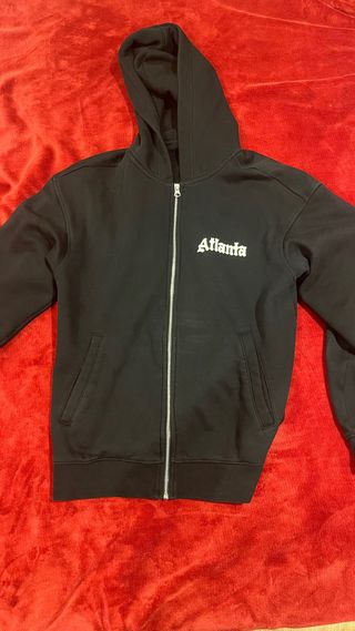 Sudadera H&M Negra con Cremallera