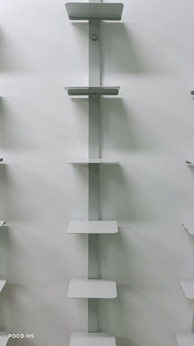 Lote 12 expositores calzado metal