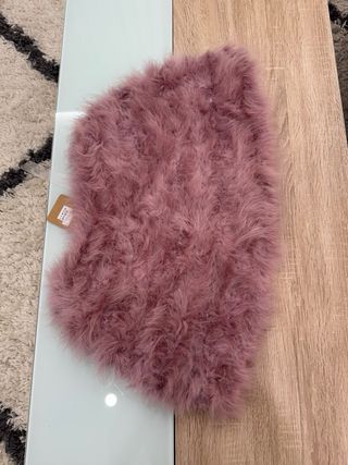 Chal pelo natural rosa