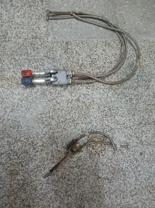 Grifo pedal 2 aguas mezclador