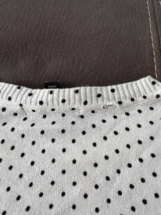 Jersey Mango lunares blanco XS