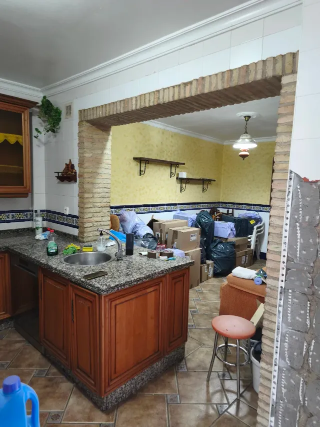 Cocina rústica de madera