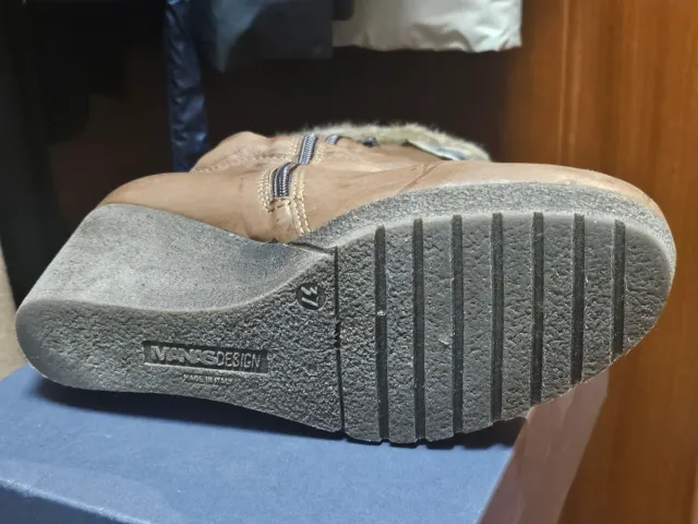 Botas altas piel y pelo marrones