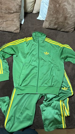 Chándal Adidas Verde y Amarillo Talla M