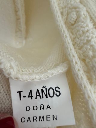 Chaqueta Doña Carmen niña eventos beige.