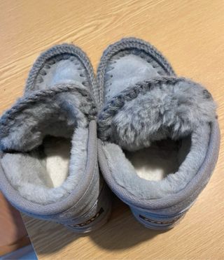 Mou Stivaletti Grigio con Pelo