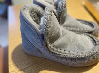 Mou Stivaletti Grigio con Pelo