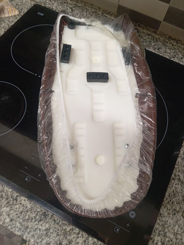 Asiento Moto Café Racer/Scrambler Marrón