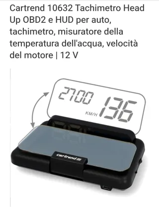 Cartrend 10632 Tachimetro Head Up OBD2