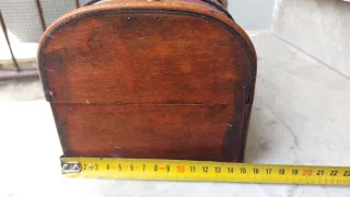 Cofanetto in legno con fantasia a quadri