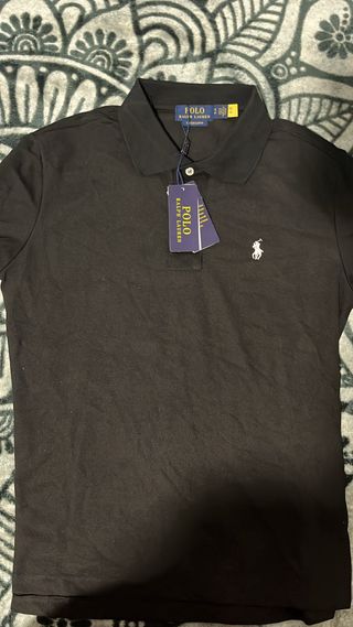 Polo Ralph Lauren Negro Logo Blanco