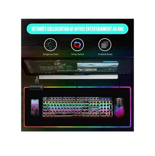 Alfombrilla Gaming RGB LED JD-80