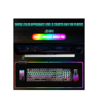 Alfombrilla Gaming RGB LED JD-80