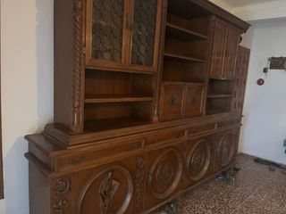 Mueble de salón de madera maciza