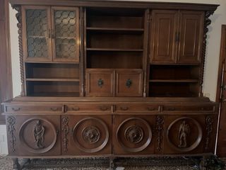 Mueble de salón de madera maciza