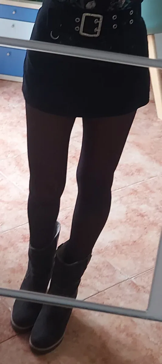 Minigonna con pantaloncino nero