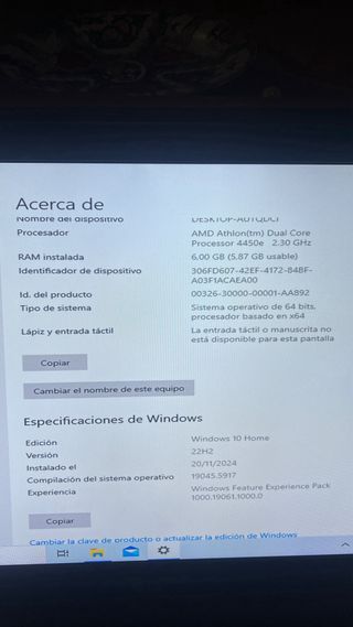 Ordenador HP Compaq 6GB RAM