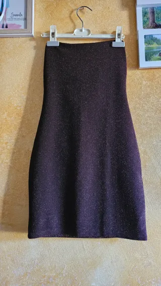 Abito corto glitterato XS, nuovo
