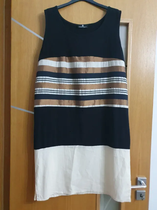 Vestito estivo  nero e oro