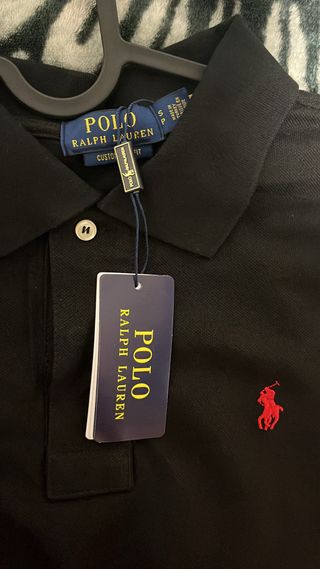 Polo Ralph Lauren Negro Logo Rojo