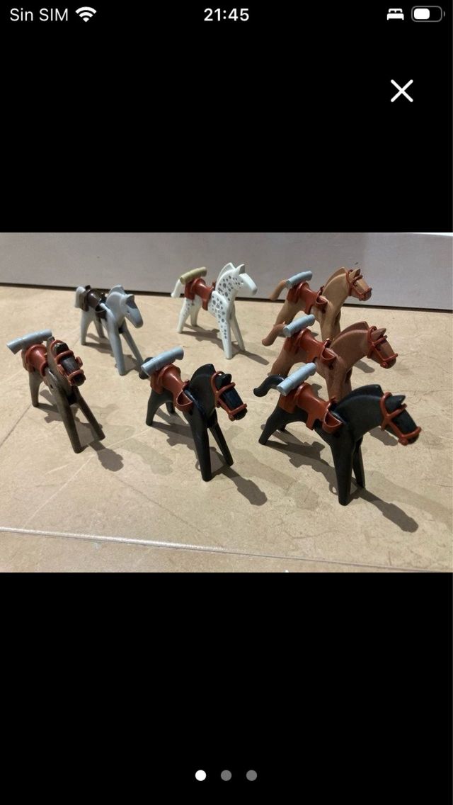 Lote Playmobil caballos Nordistas