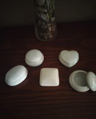 Mini scatole decorative in porcellana