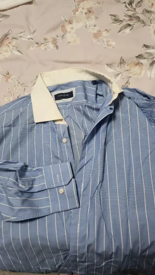 Camisa CORTEFIEL caballero azul talla L