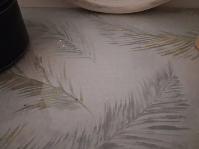 Mesa tocador antigua madera y cristal