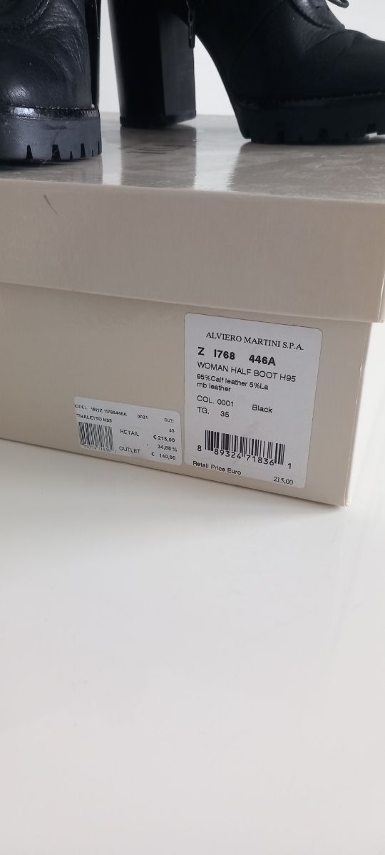 Stivaletti neri Prima Classe con tacco 8,5