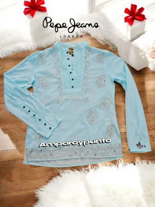 Blusa azul celeste