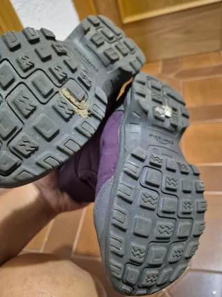 Botas calentitas moradas y rosas