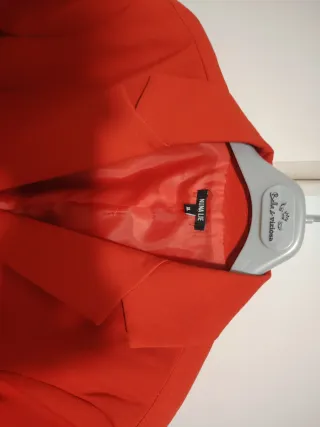 Giacca elegante rosso corallo
