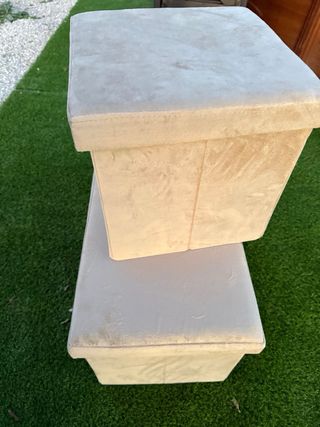 Baúl Almacenaje Puff Mesitas Precio por los 3