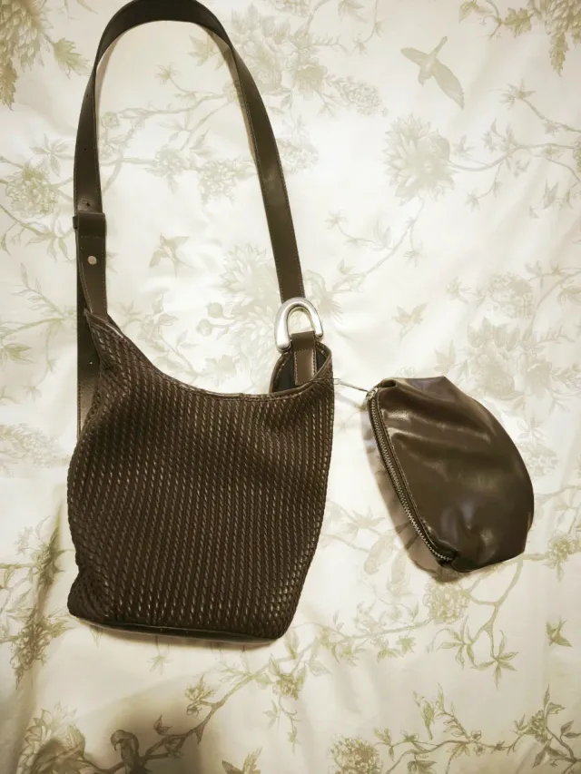 Bolso Parfois marrón tejido