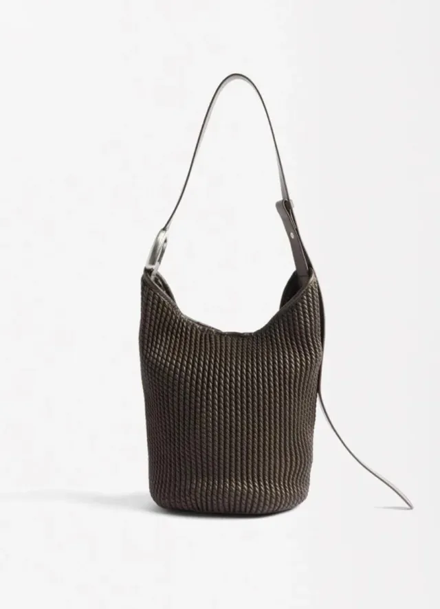 Bolso Parfois marrón tejido