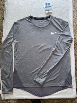 Sudadera Nike Running Gris Talla M