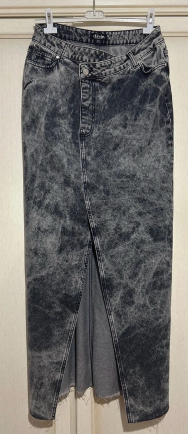 Gonna lunga Dixie effetto stone washed