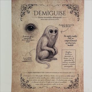 Láminas Harry Potter Demiguise y Escarbato