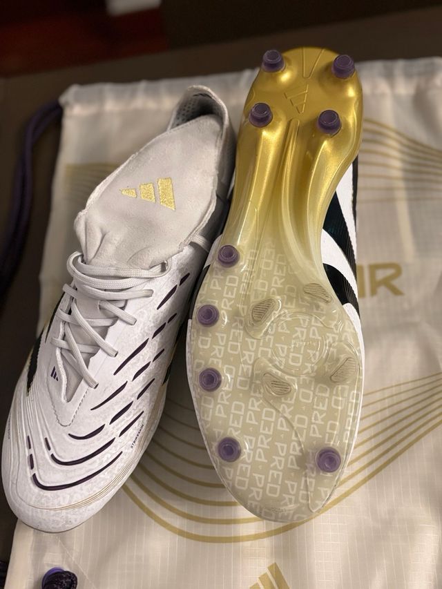 Botas de fútbol Adidas Predator Oro/Blanco