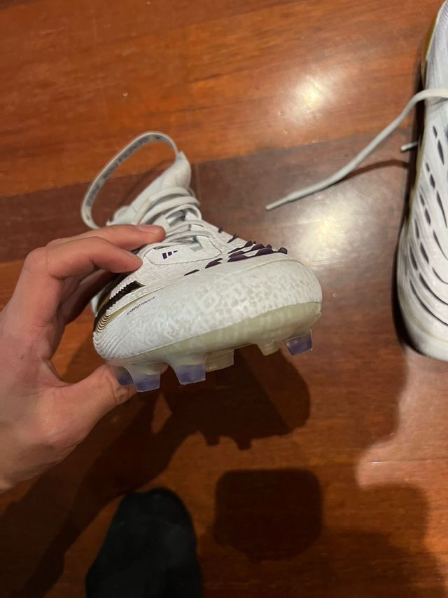 Botas de fútbol Adidas Predator Oro/Blanco