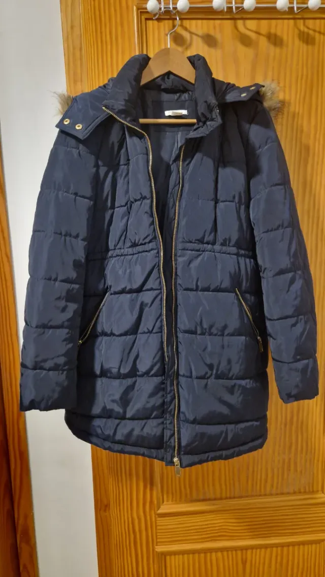 Abrigo de embarazada azul