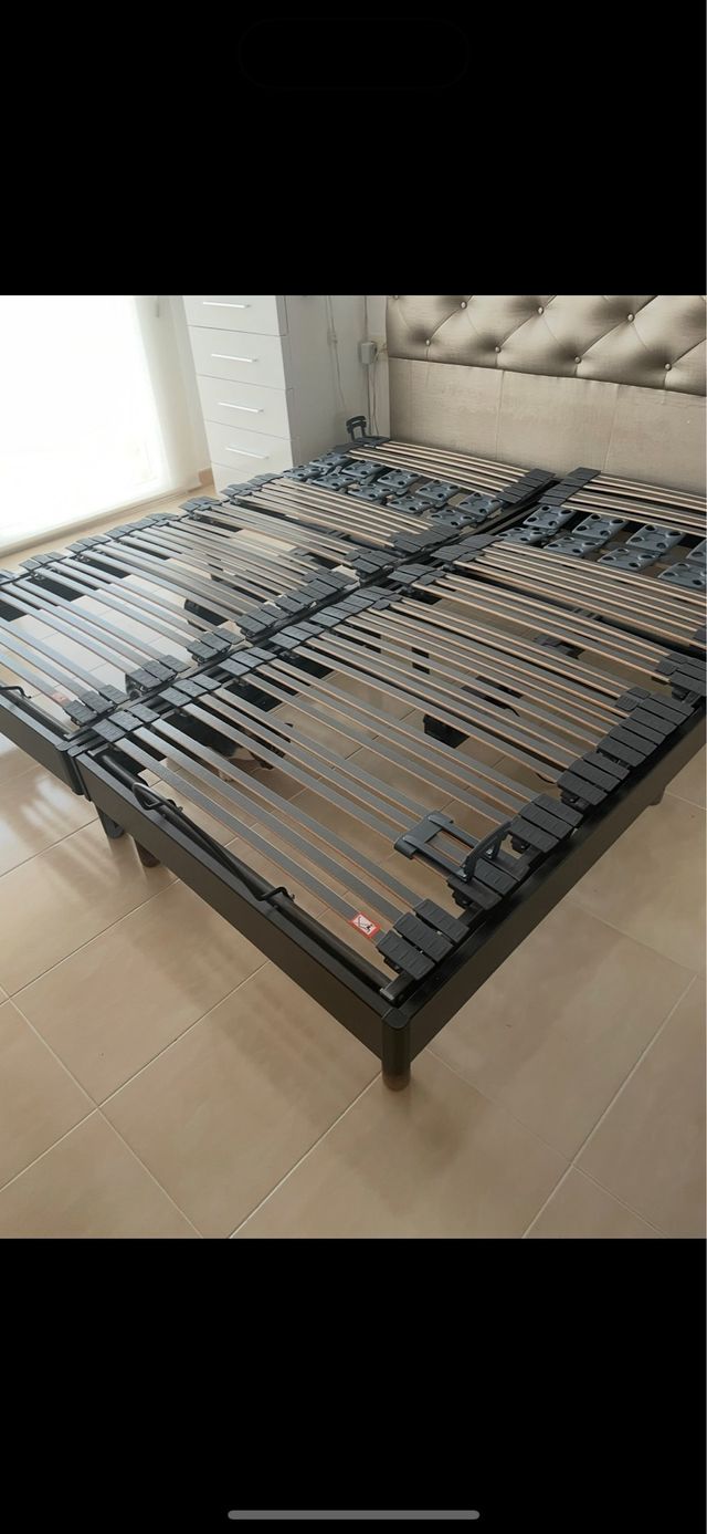 Somier eléctrico 2x90x200 con mando