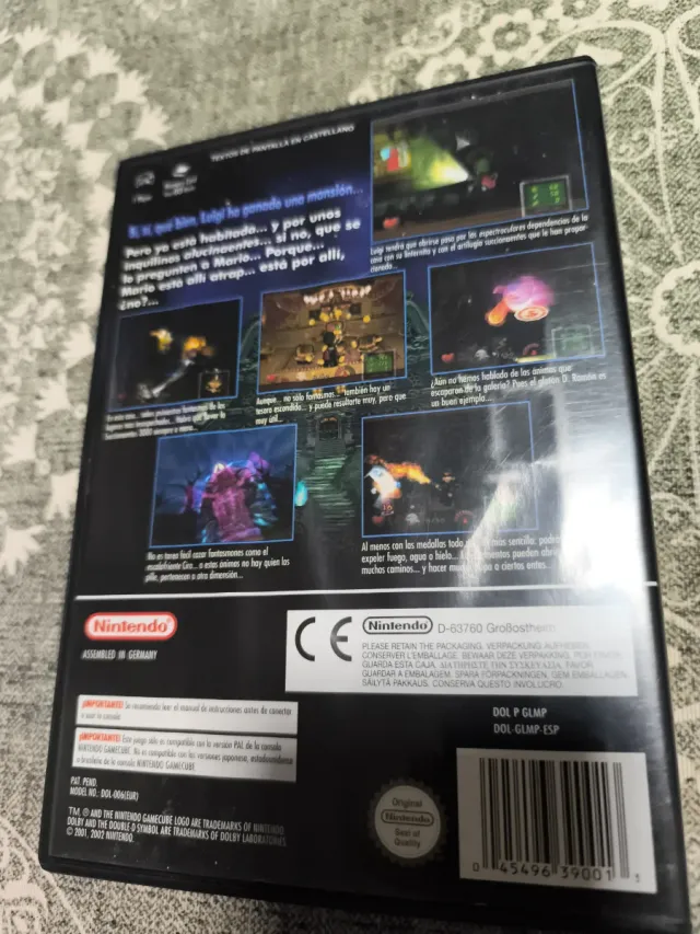 Luigi's Mansion GameCube de mi colección