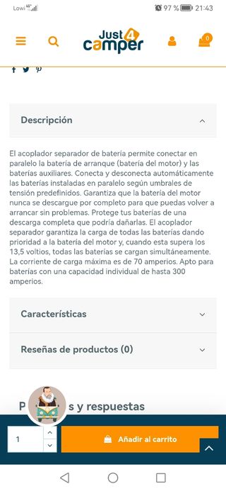 Separador Baterías Autocaravana