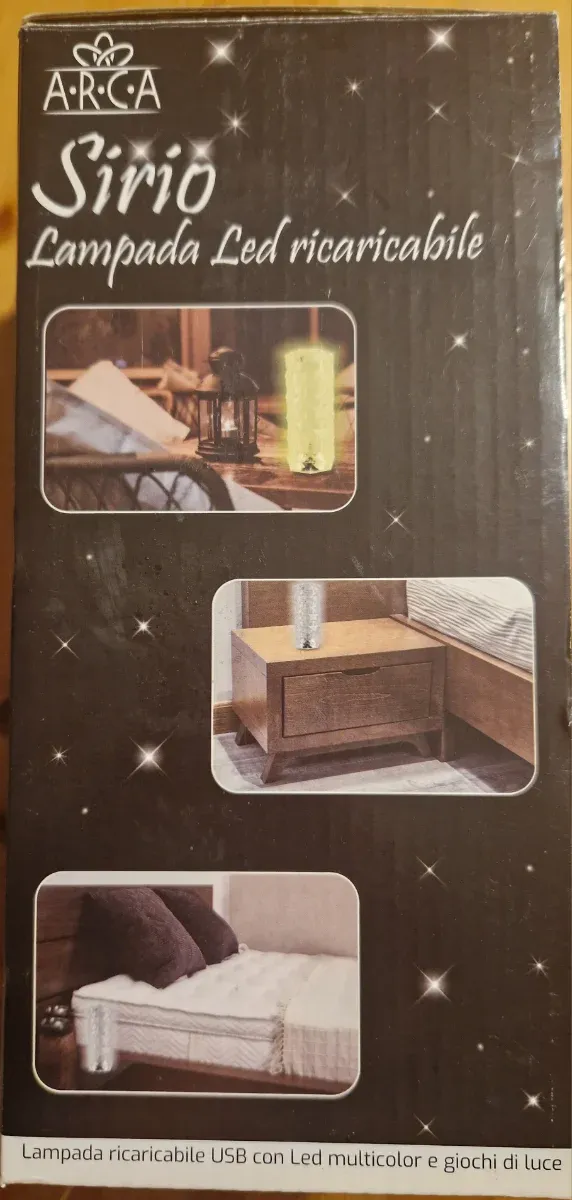 Lampada LED ARCA Sirio ricaricabile