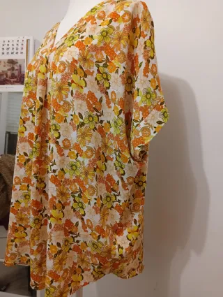 Camisa Estampada Floral Talla Única